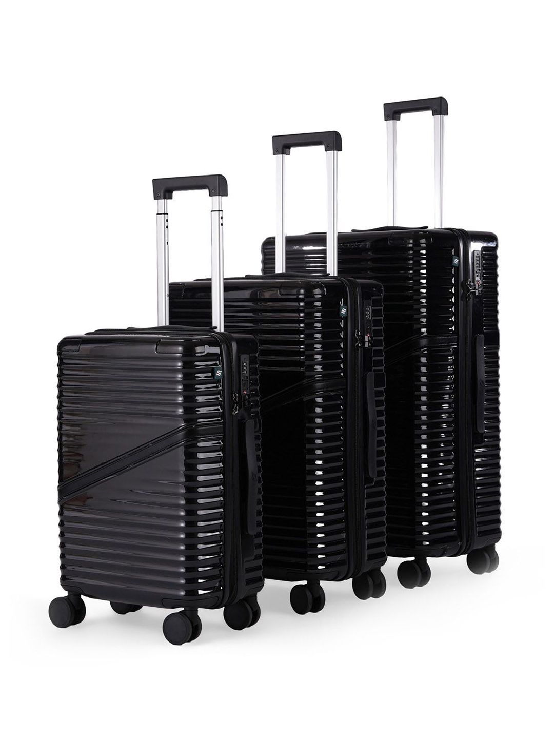 Assembly Unisex Set Of 3 Oblique Family Trolley Bags-picture-21