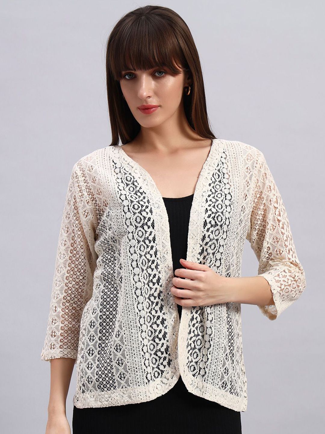 NATURE CRAFT Women Sheer Shrug-picture-24