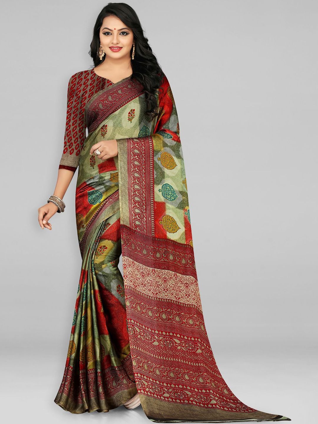 Leelavati Ethnic Motifs Pure Chiffon Saree-picture-23