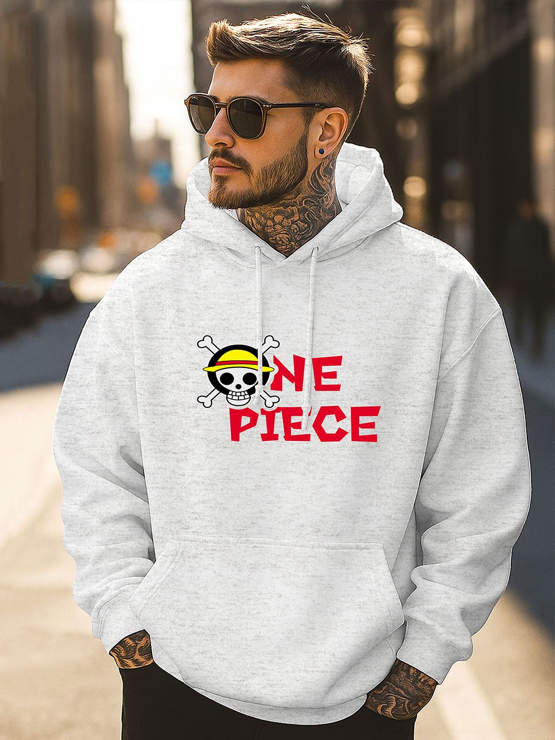 Triptee Men Printed Hooded Pullover Sweatshirt-picture-24