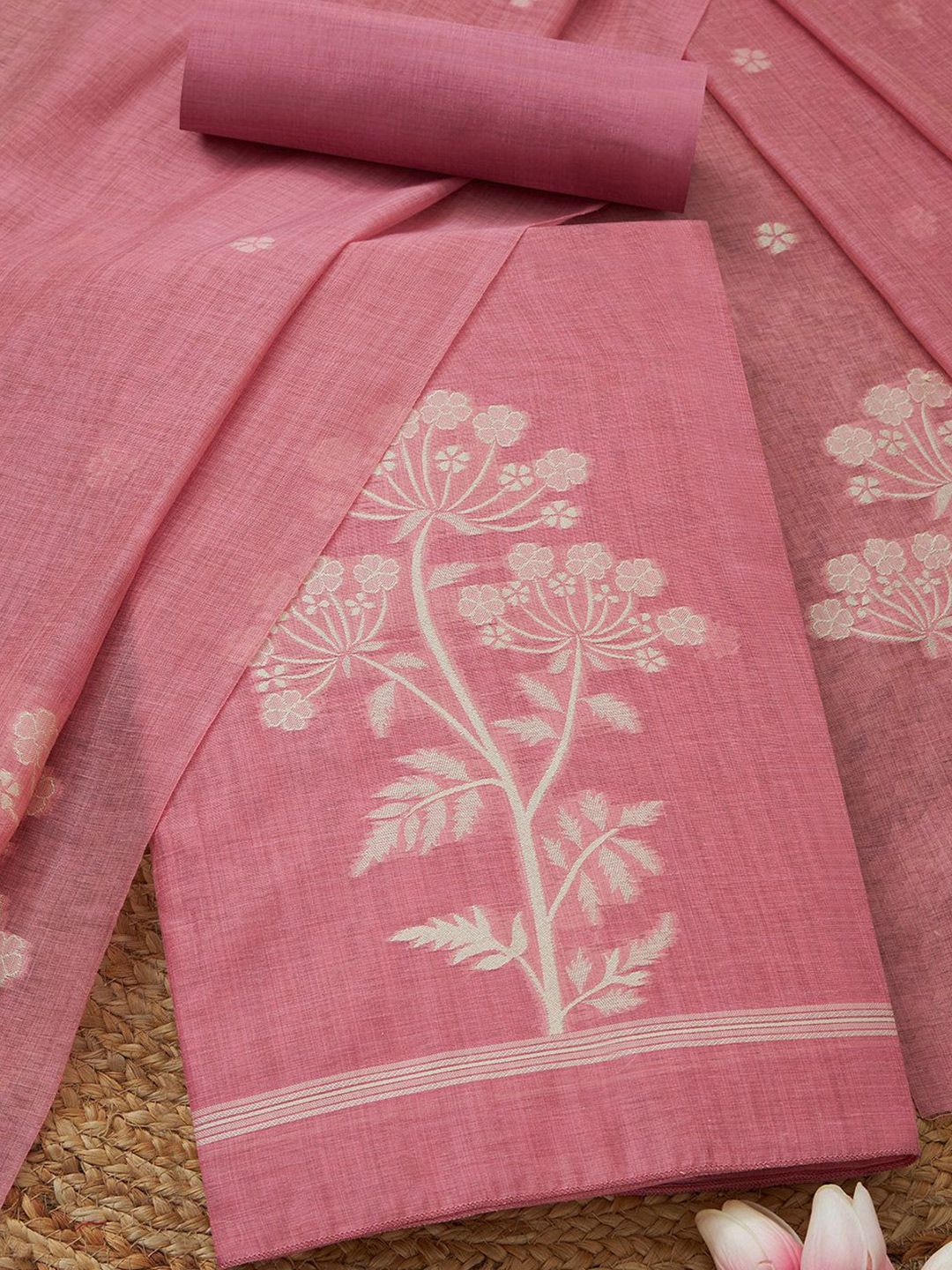 Soch Floral Woven Design Dress Material-image-25