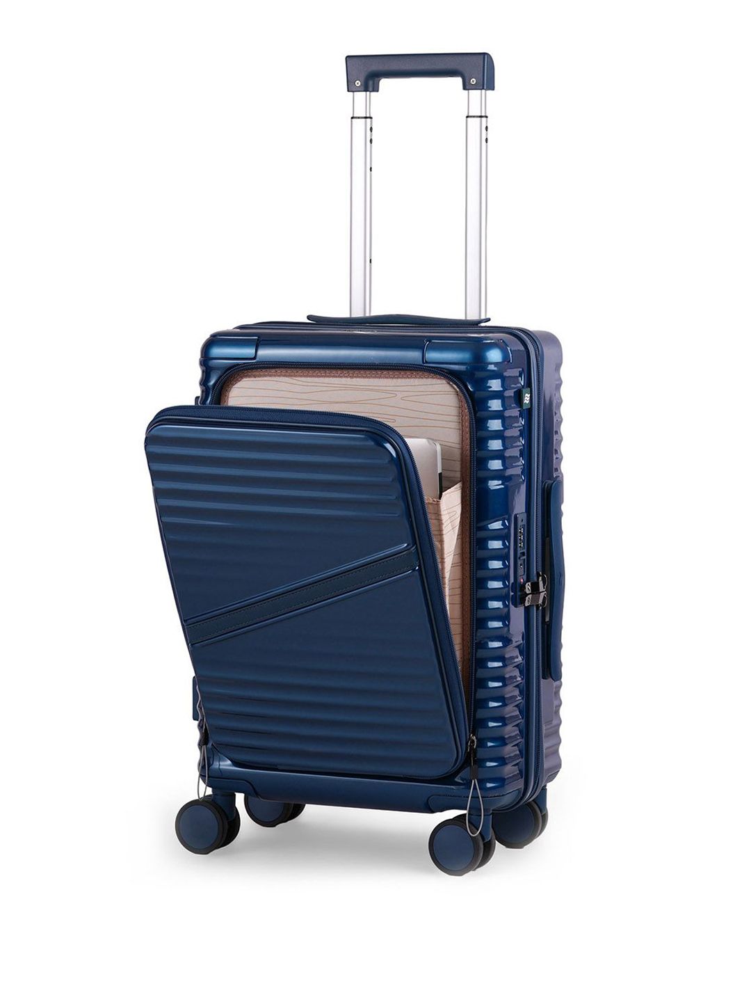 Assembly Unisex Textured Hard-Sided Cabin Trolley Bag-picture-16