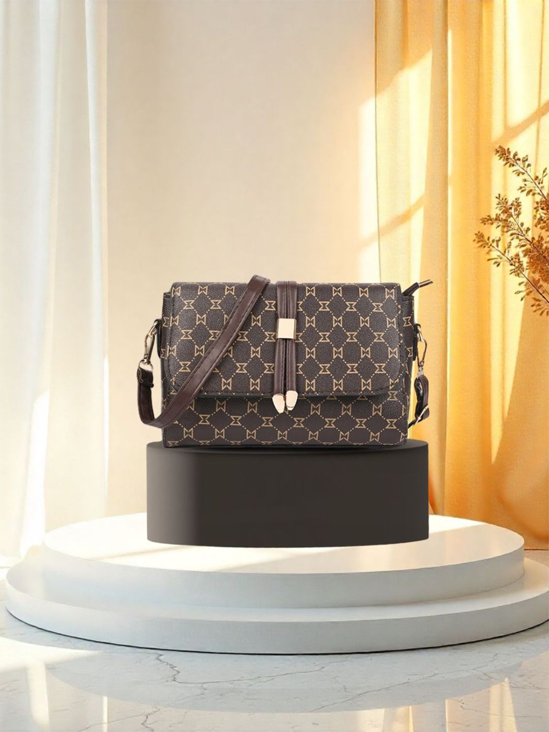 SAGEWARE Women Brand Logo Printed Crossbody Sling Bag-image-36