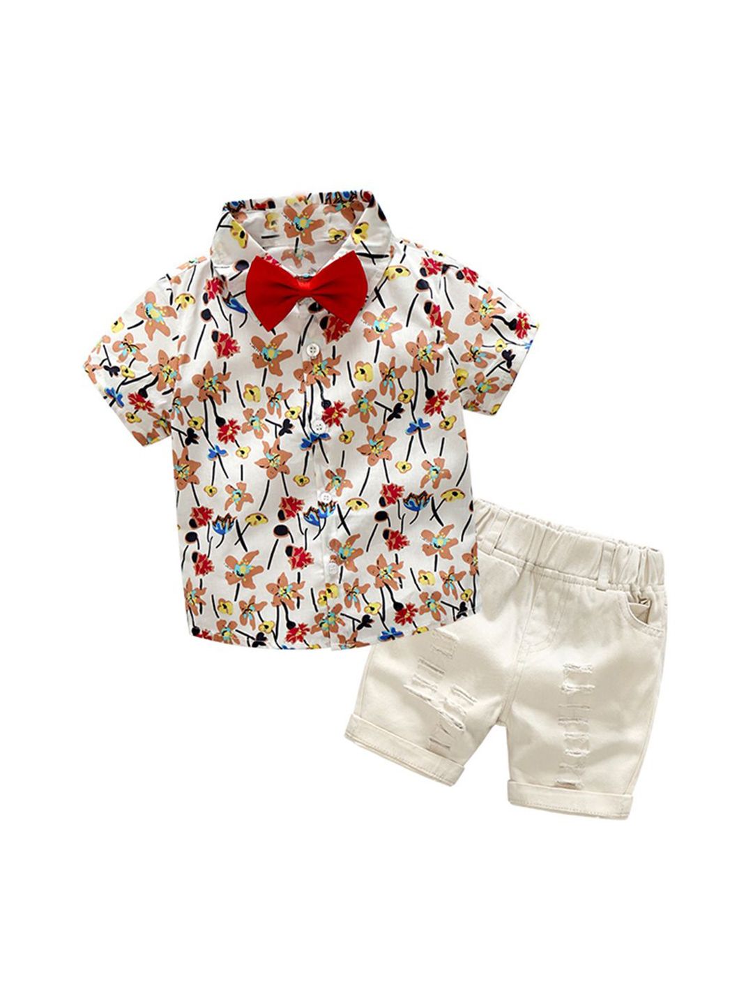 JC SPARKLE Boys Printed Shirt with Shorts-image-5