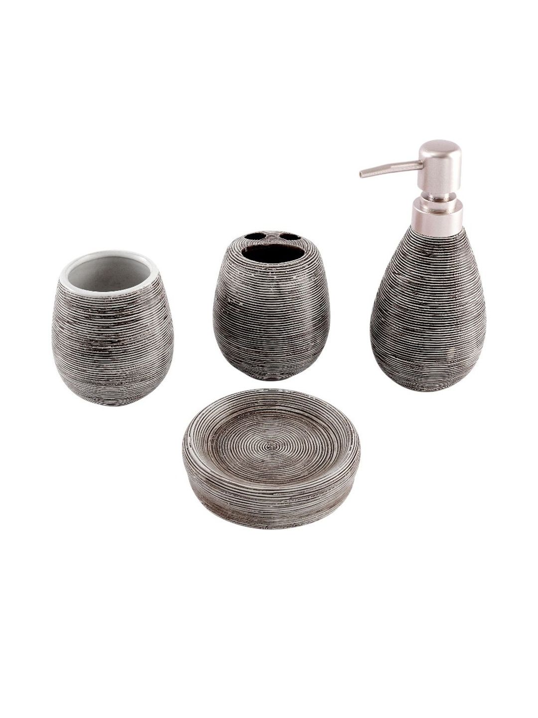 AARVI DECOR STUDIO Set of 4 Soap Case, Toothbrush Holder & Soap Dispenser Bath Set-picture-28