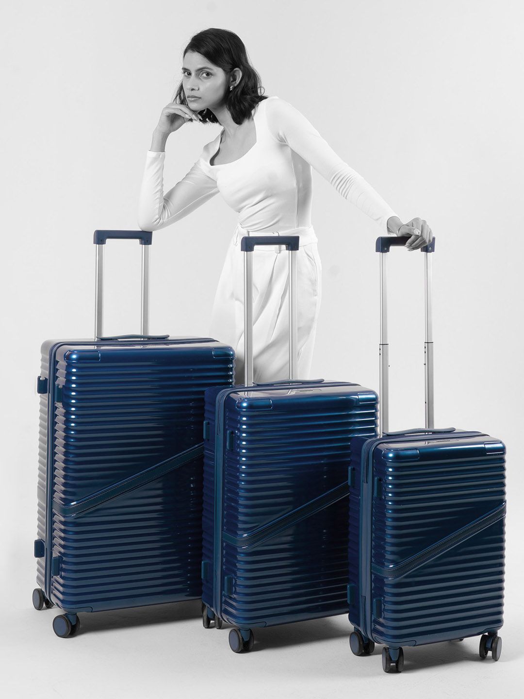 Assembly Set Of 3 Oblique Family Trolley Bags-picture-23