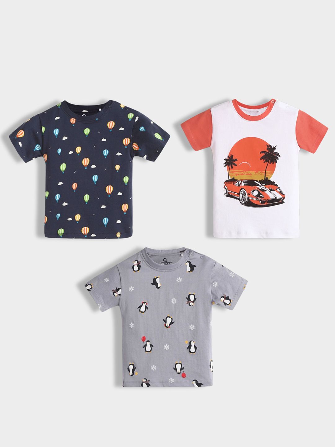 Orange Sugar Unisex Kids Cotton Tshirts-picture-23