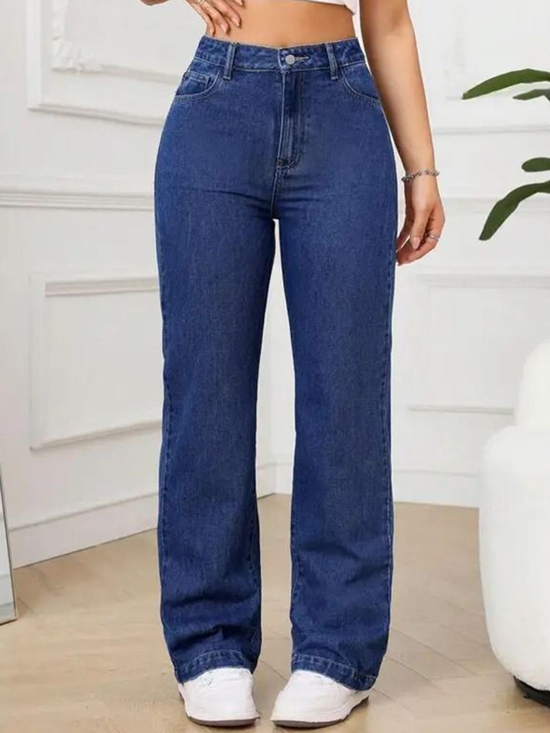 VK FASHION Women Jean Wide Leg High-Rise Stretchable Denim Jeans-image-33