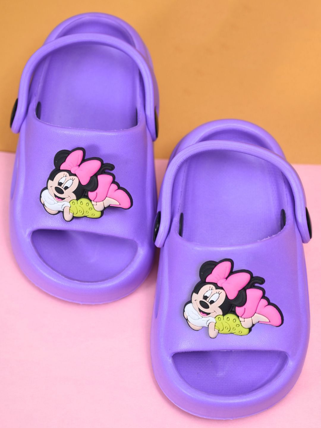 Disney By Yellow Bee Girls Minnie Mouse Rubber Clogs-picture-13