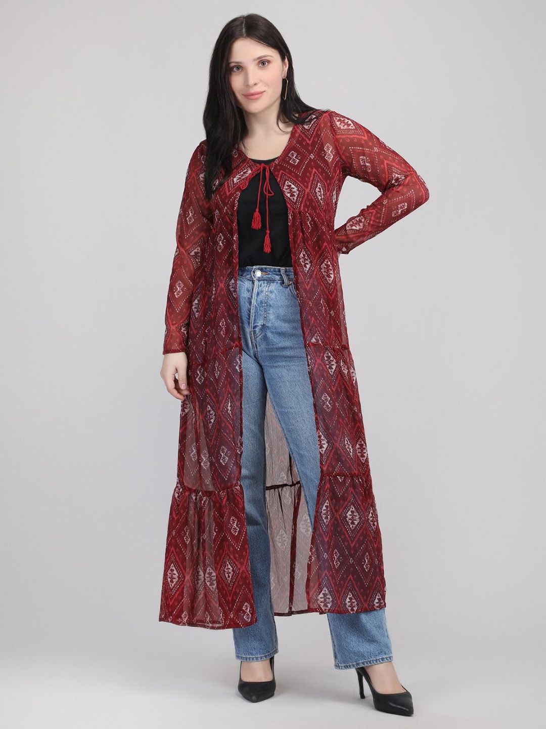 Lush&Loom Lifestyle Women Poly Chiffon Shrug-picture-50