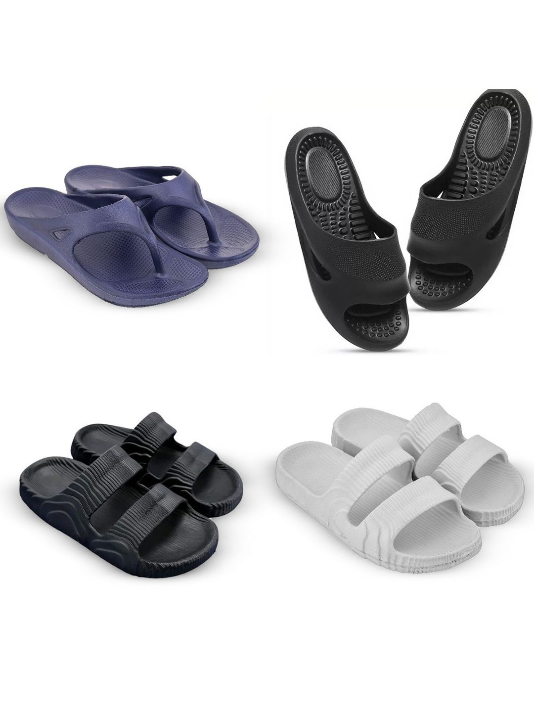 Feel alive Men Set of 4 Lightweight Flip Flops-picture-25