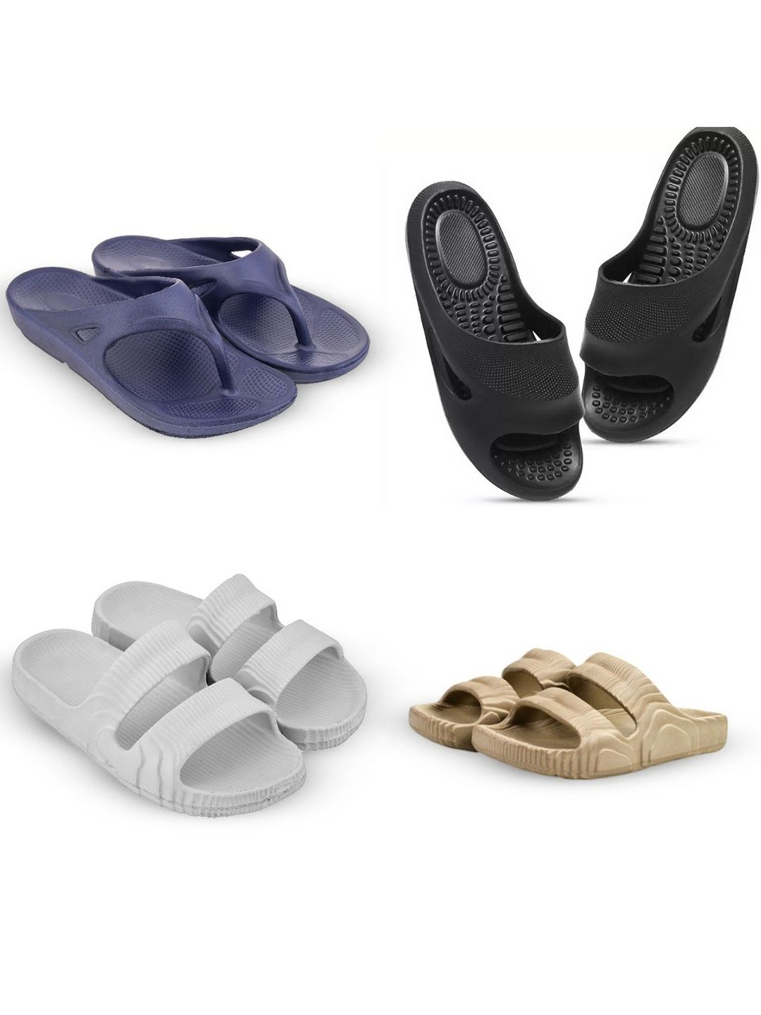 Feel alive Men Set of 4 Lightweight Flip-Flops-picture-23