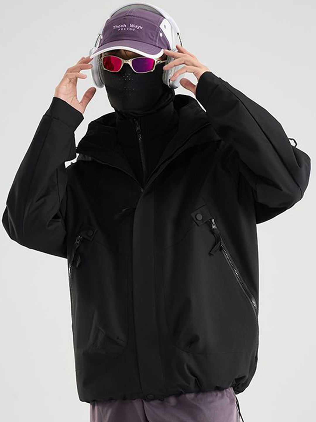 StyleCast x Revolte Men Hooded Solid Windcheater Tailored Jacket-picture-33