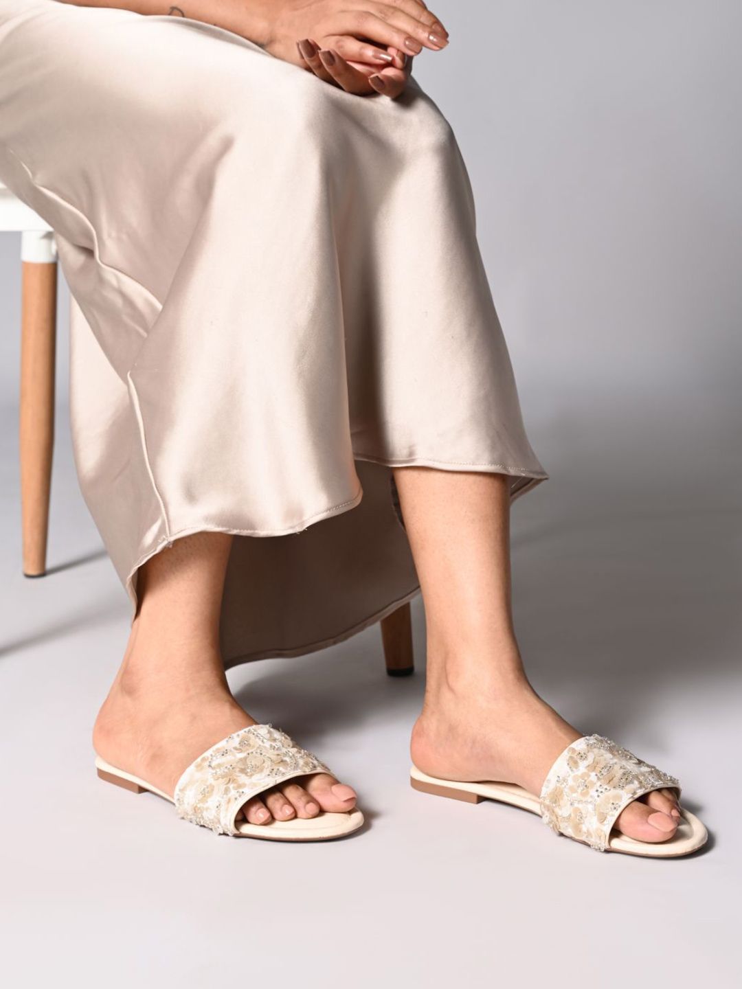 CAI Women Party Open Toe Flats-picture-45