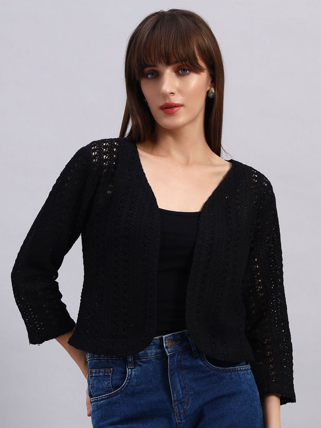 NATURE CRAFT Women Sheer Shrug-picture-50