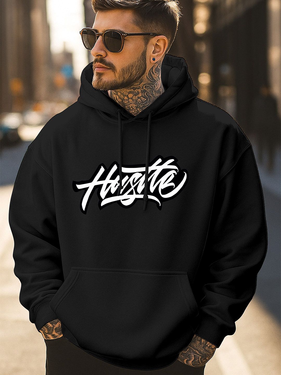 Triptee Men Printed Hooded Sweatshirt-picture-25