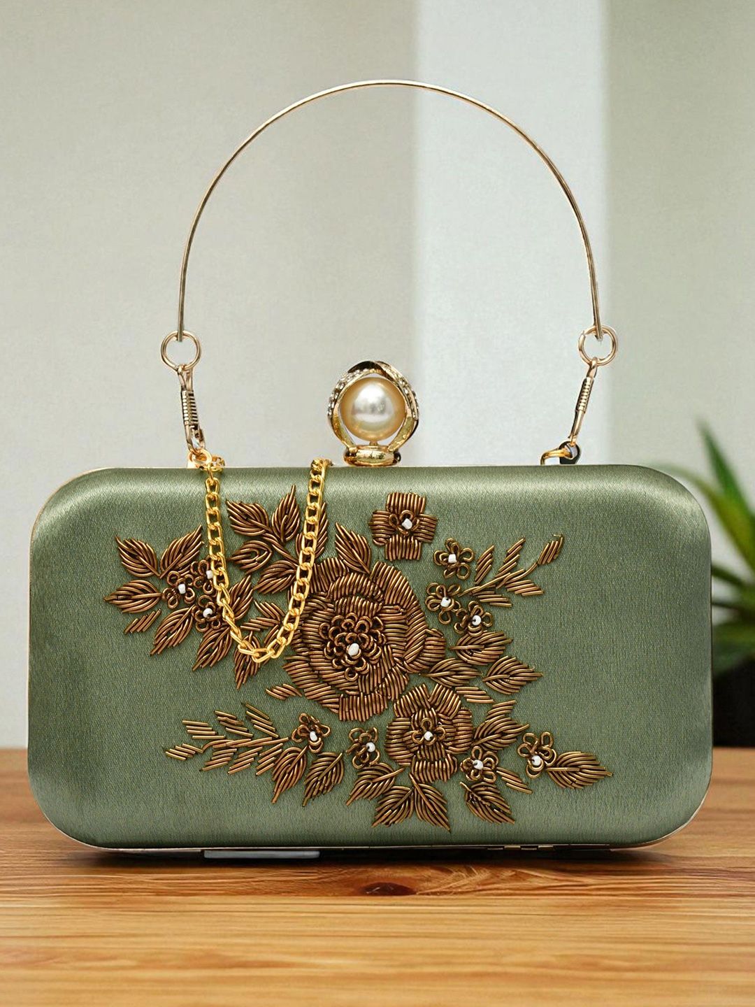 FOR THE BEAUTIFUL YOU Embroidered Box Clutch-picture-40