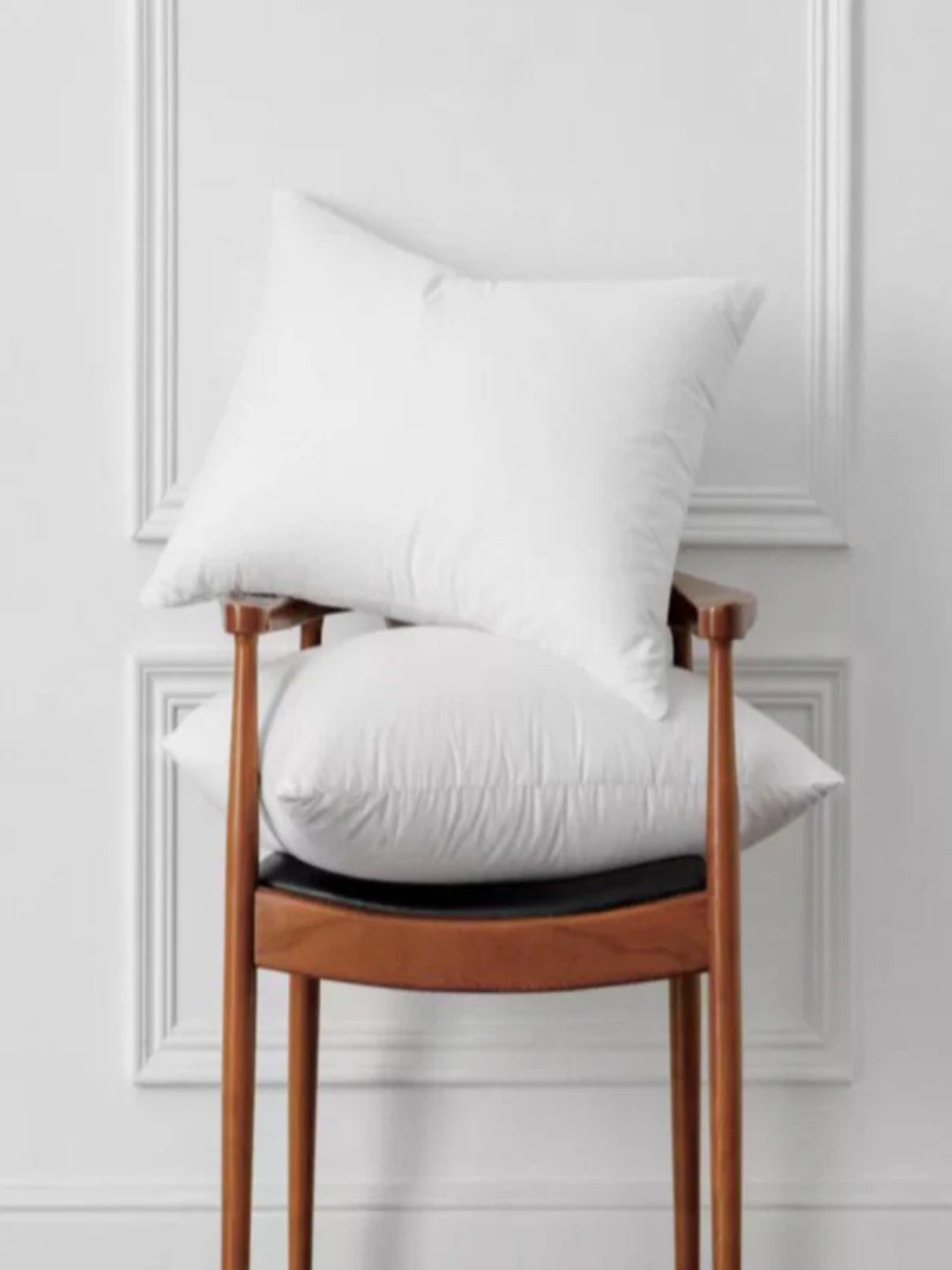 SHRNM White Feathers Filled Cotton Lightweight Sleep Pillow-image-42
