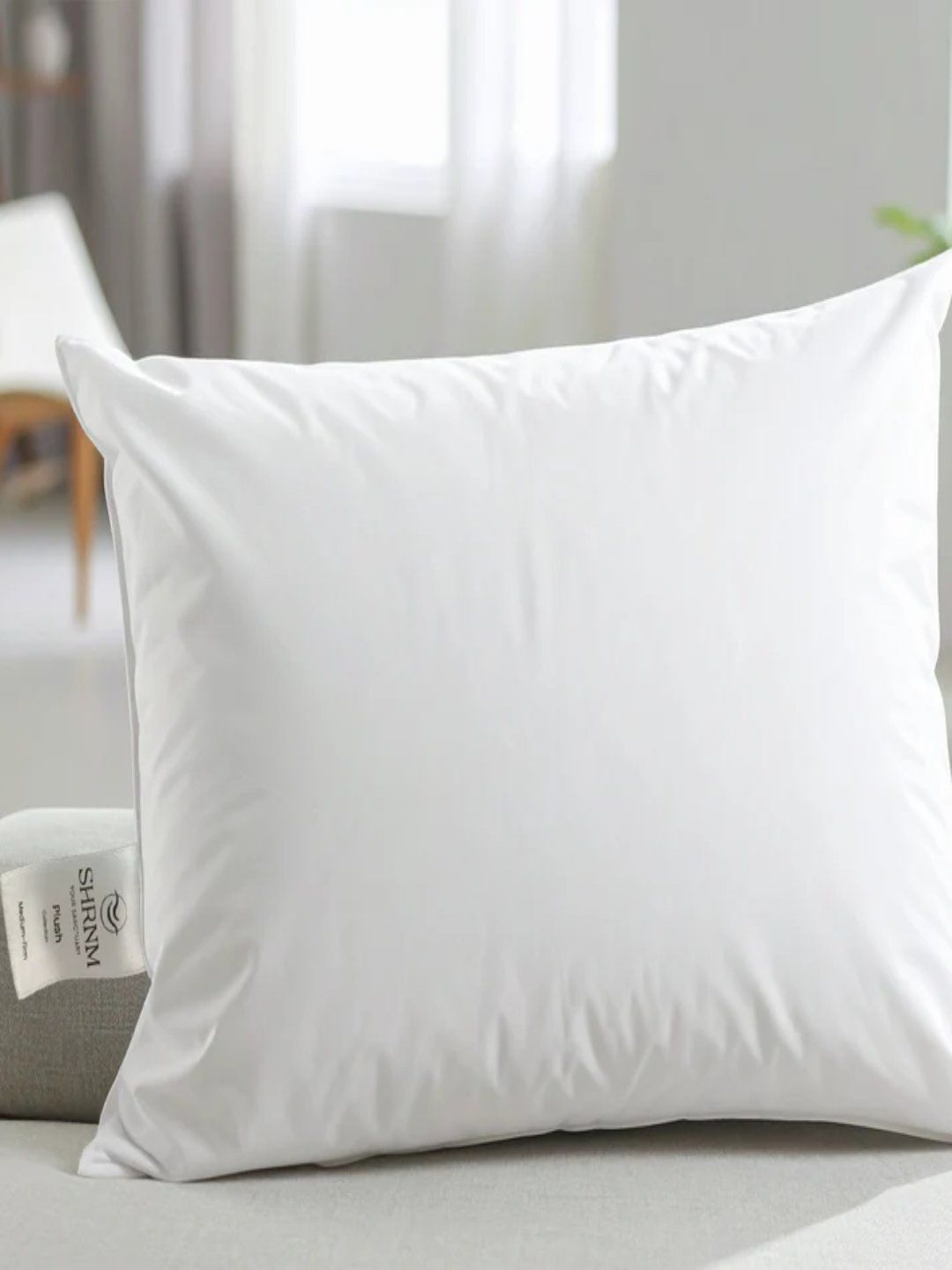 SHRNM White Feathers Filled Cotton Lightweight Sleep Pillow-image-40