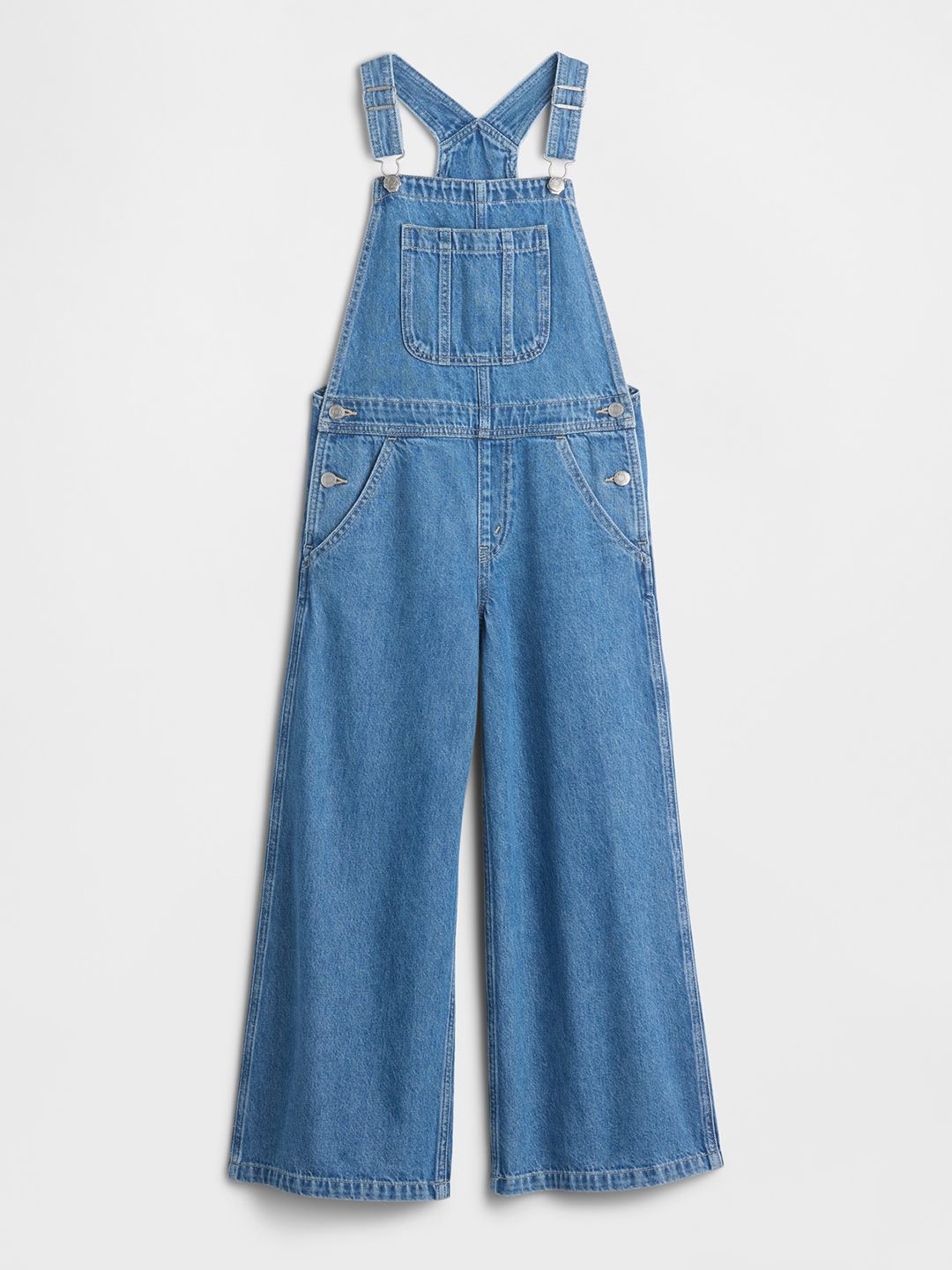 GAP Girls Pure Cotton Denim Basic Jumpsuit-picture-23