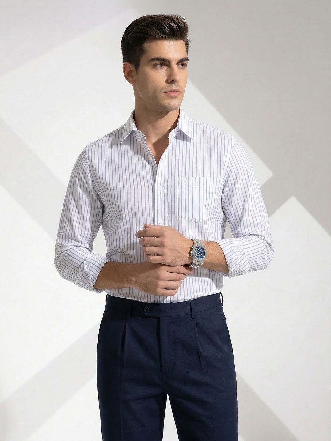 INVICTUS Urban Slim Fit Striped Formal Shirt-picture-42