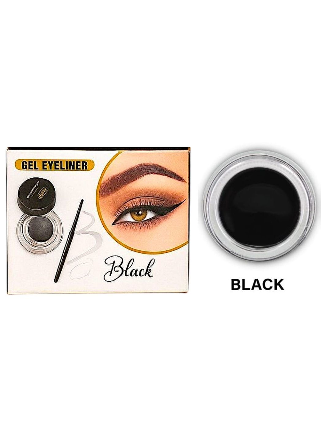 OB Ocean Beauty Waterproof Smudge Proof Gel Eye Liner - 5 g - Black 01-picture-22