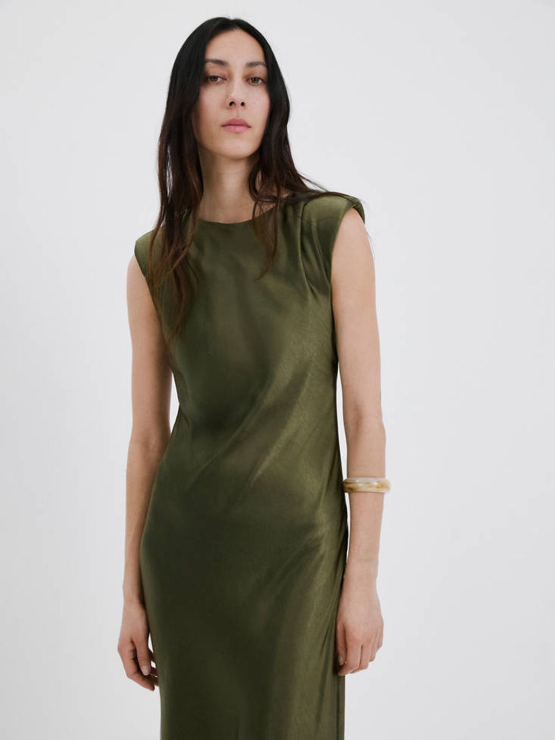MANGO Round Neck A-Line Maxi Dress-picture-20