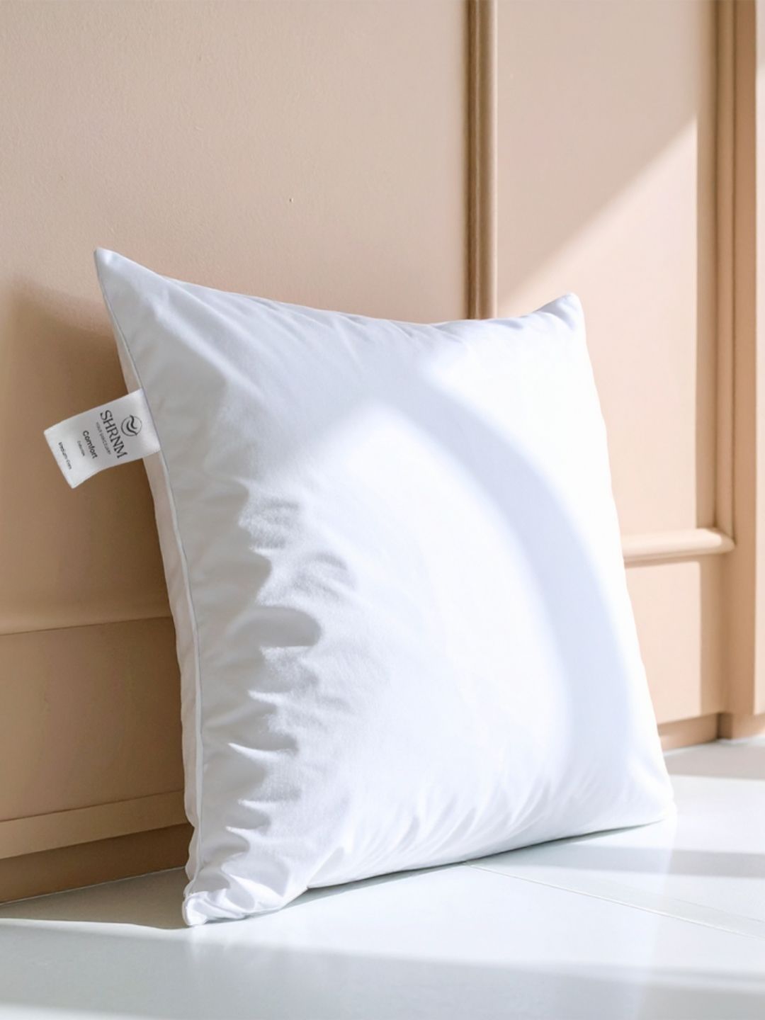 SHRNM White Feathers Filled Cotton Lightweight Sleep Pillow-image-41