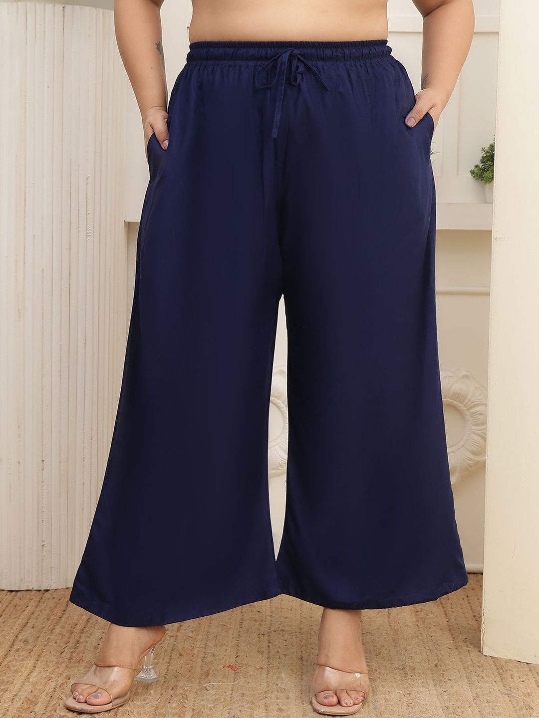 KALINI Women Flared Ethnic Palazzos-picture-49