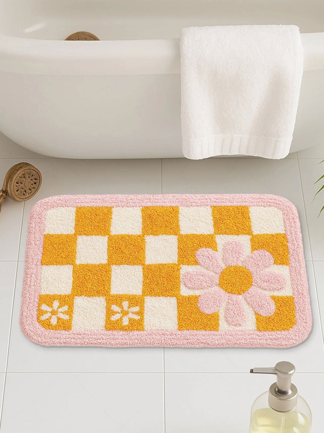 Homio Pink Anti-Skid Microfibre Doormat-image-33