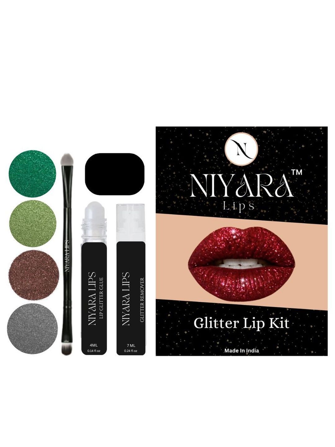 Niyara Lips Glitter Lip Kit - Set D-image-33
