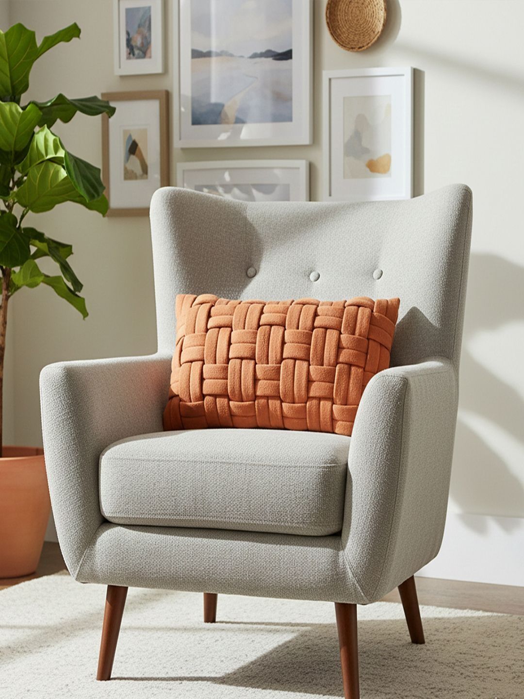 Pluchi Beige Abstract Cushion Covers-image-12