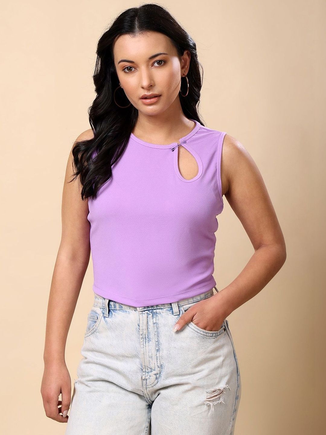 DressBerry Cotton Blend Crop Top-picture-30