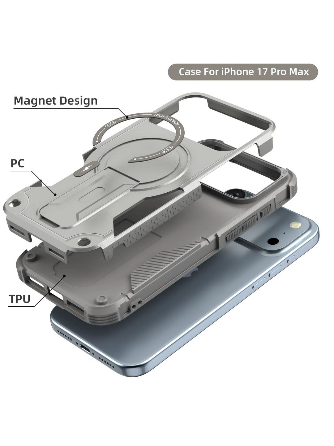 JUST AND BEST iPhone 17 Pro Max Back Case Mobile Accessories-picture-45