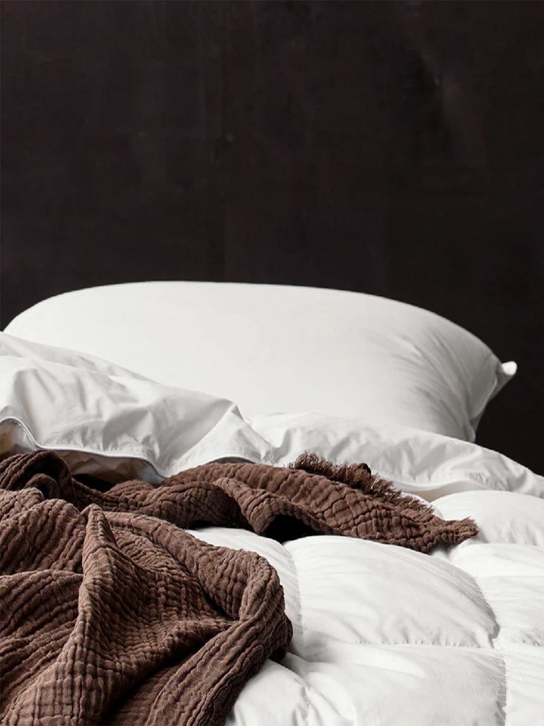 SHRNM White Feathers Filled Cotton Lightweight Sleep Pillow-image-48