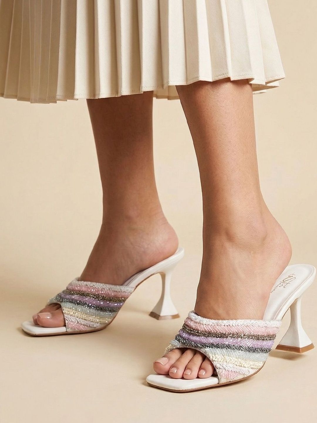 THE WHITE POLE Party Stiletto Sandals-picture-15