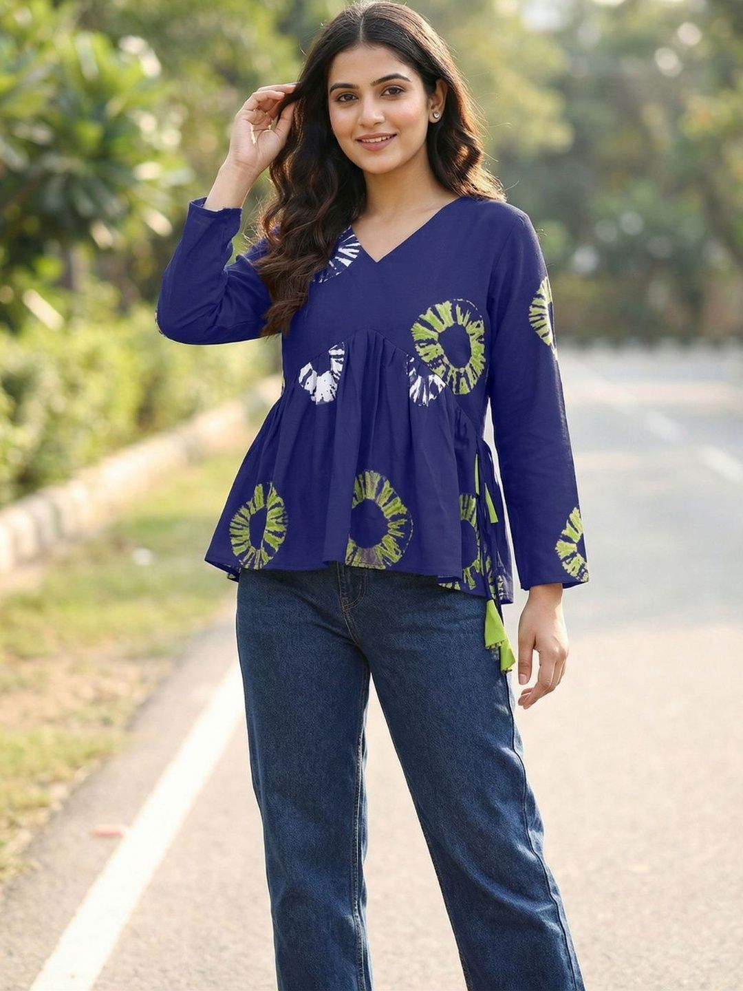 Youthnic Ethnic Motifs Printed V-Neck Kurti-picture-18