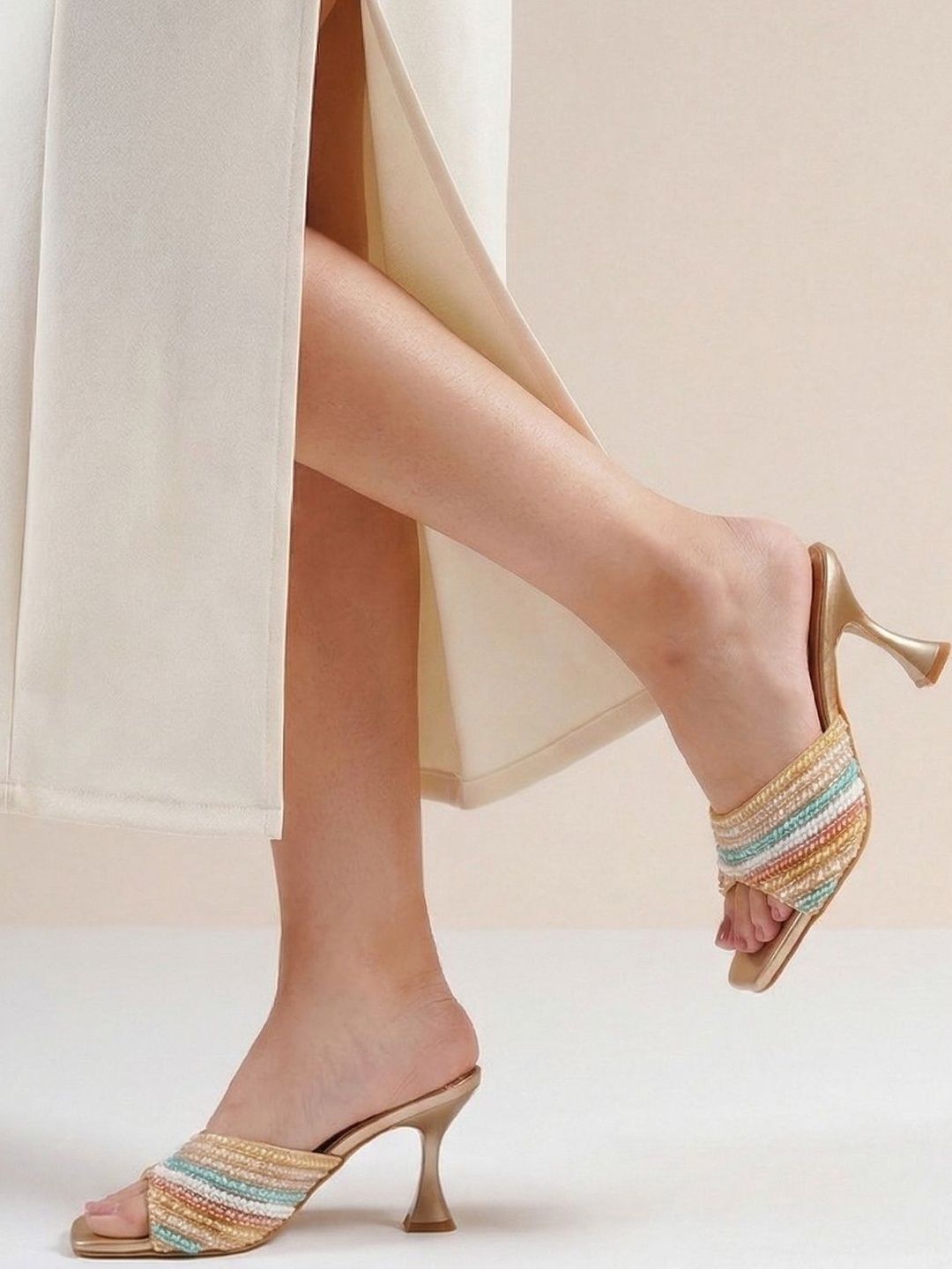 THE WHITE POLE Party Stiletto Sandals-picture-17