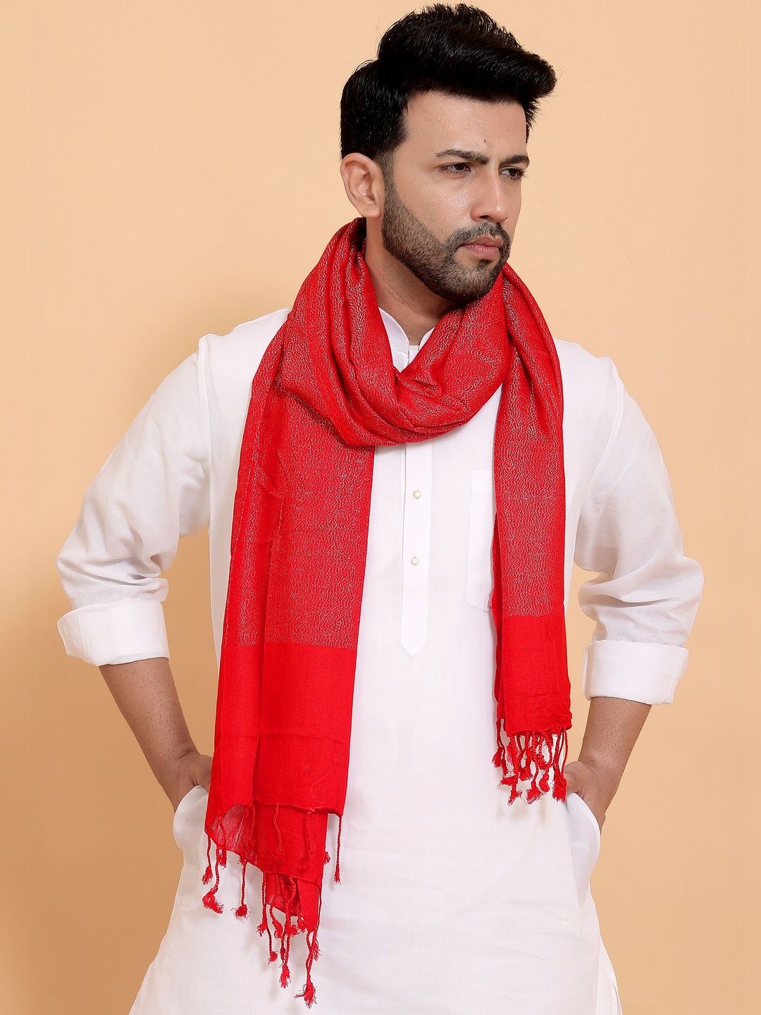EBADAT Men Embroidered Scarf-picture-17