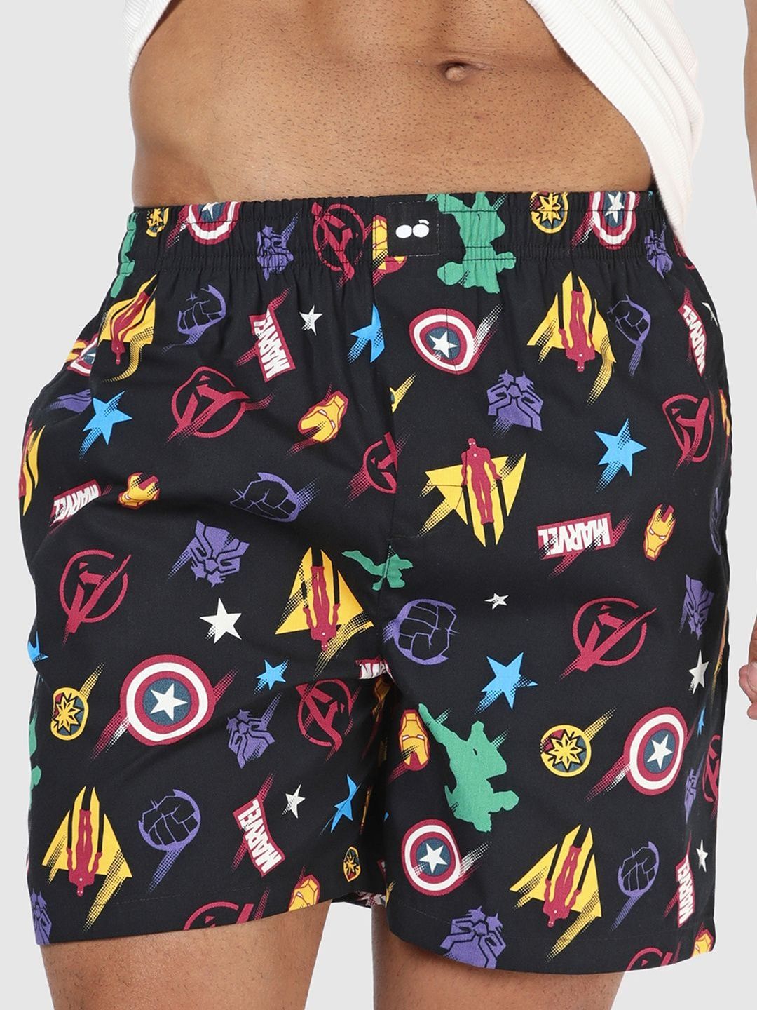 Bewakoof Marvel Avengers All Over Printed Cotton Boxers-picture-30