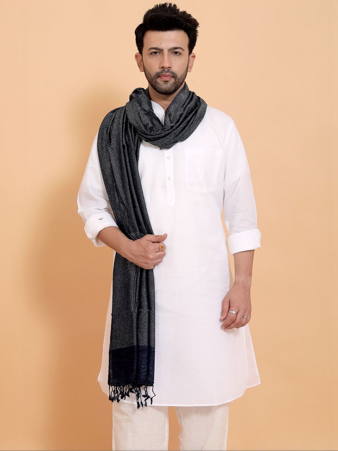 EBADAT Men Embroidered Scarf-picture-37