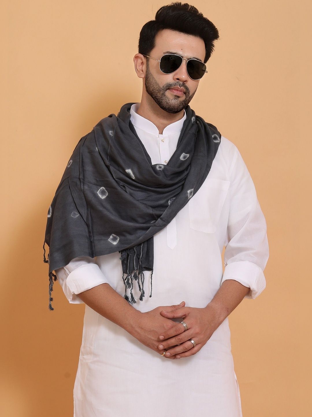 EBADAT Men Printed Scarf-image-45