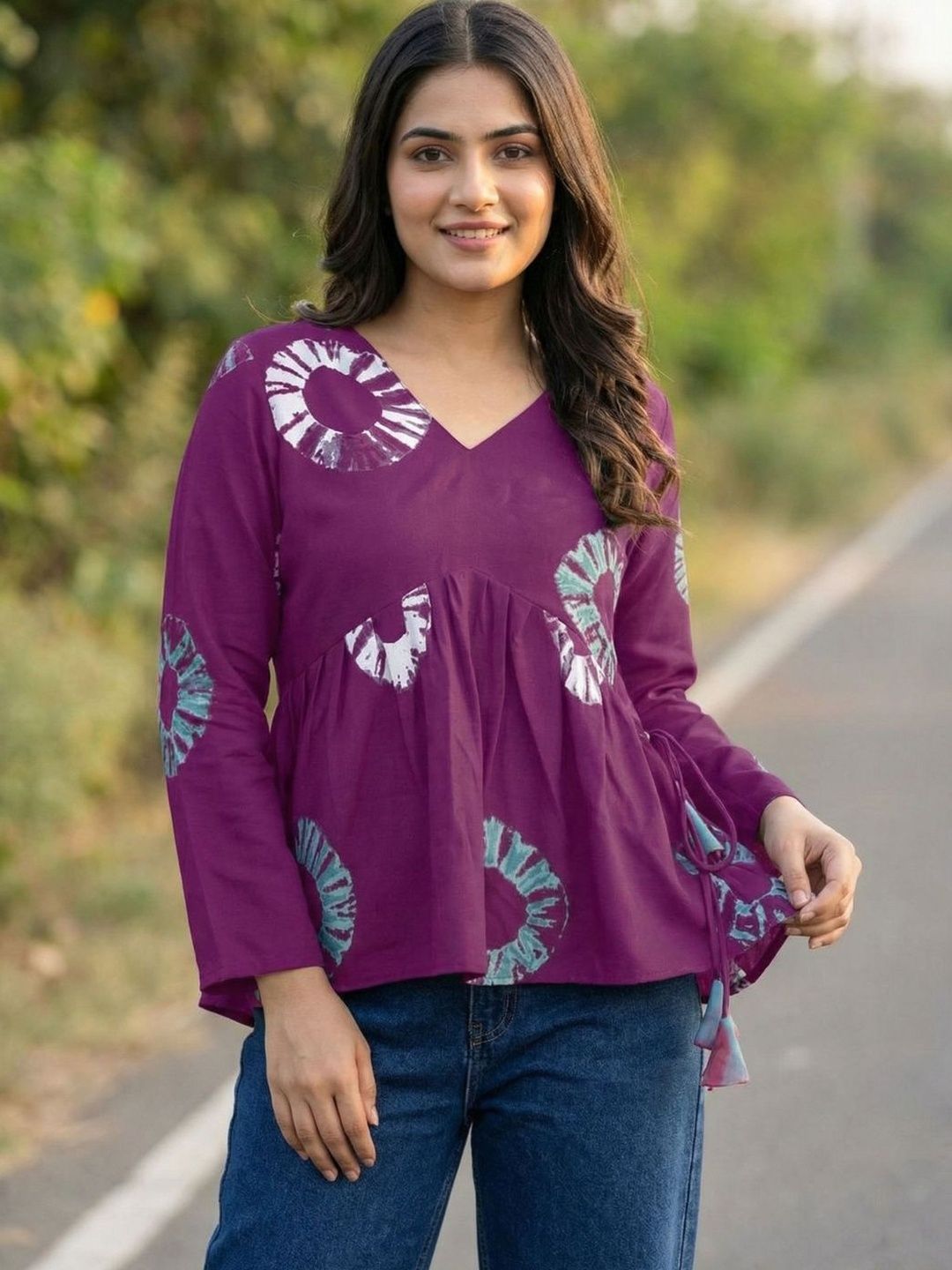 Youthnic Ethnic Motifs Printed V-Neck Kurti-picture-19