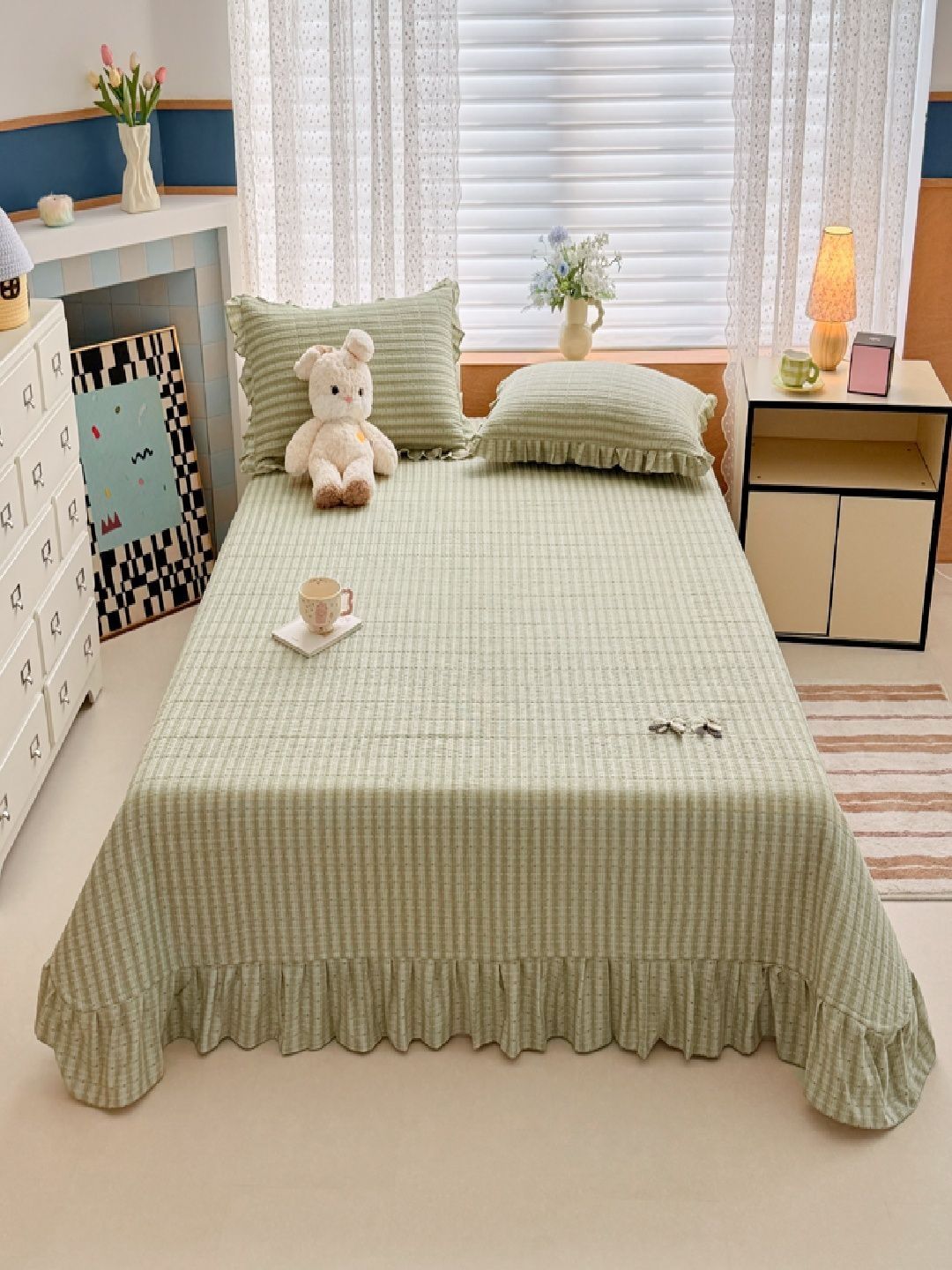 JC HOME 162TC Printed Superking Bedcover With 2 Pillow Cover-picture-48