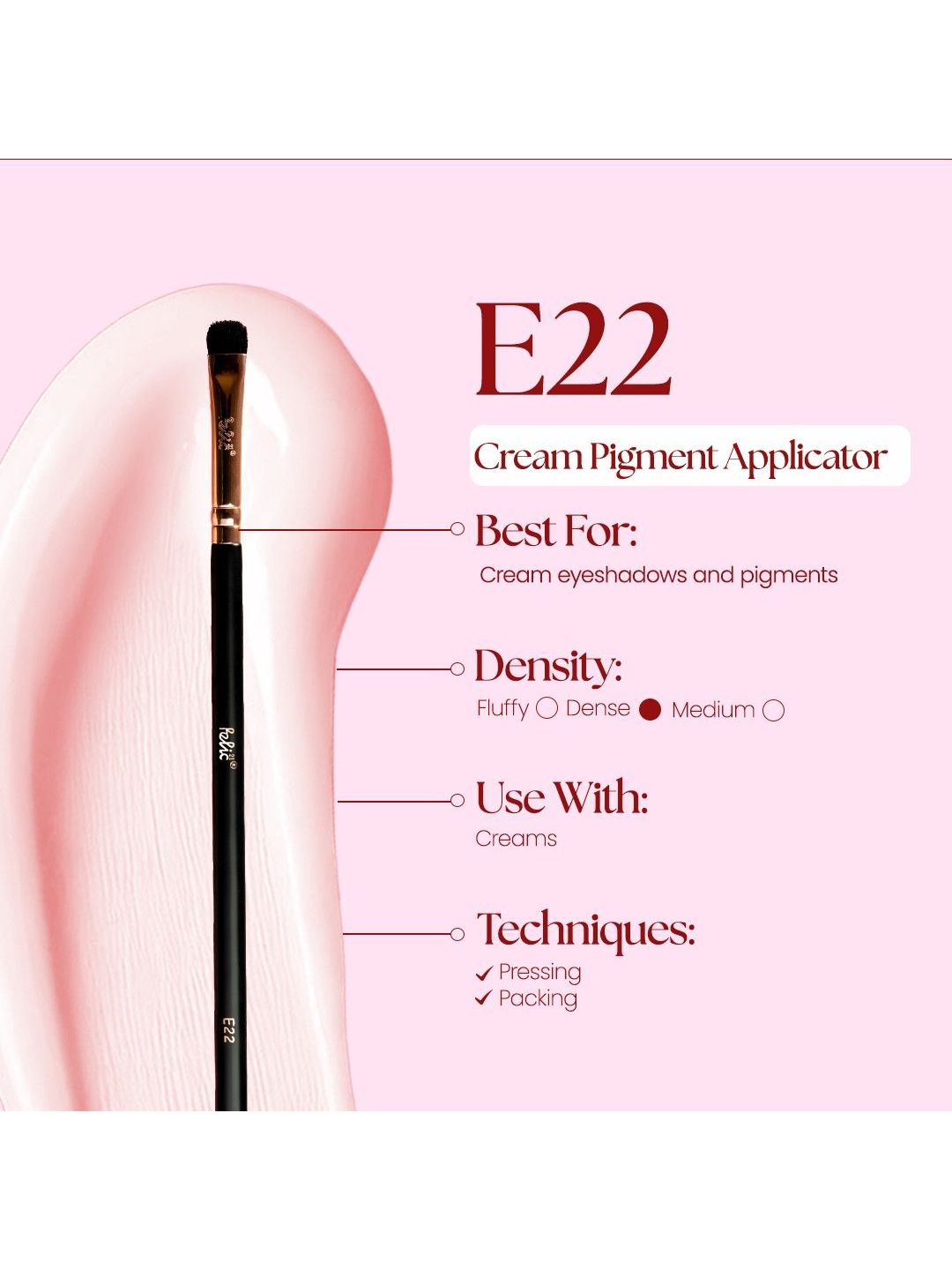 FELIC21 Creme Pigment Applicator Eye Brush - E22-picture-45