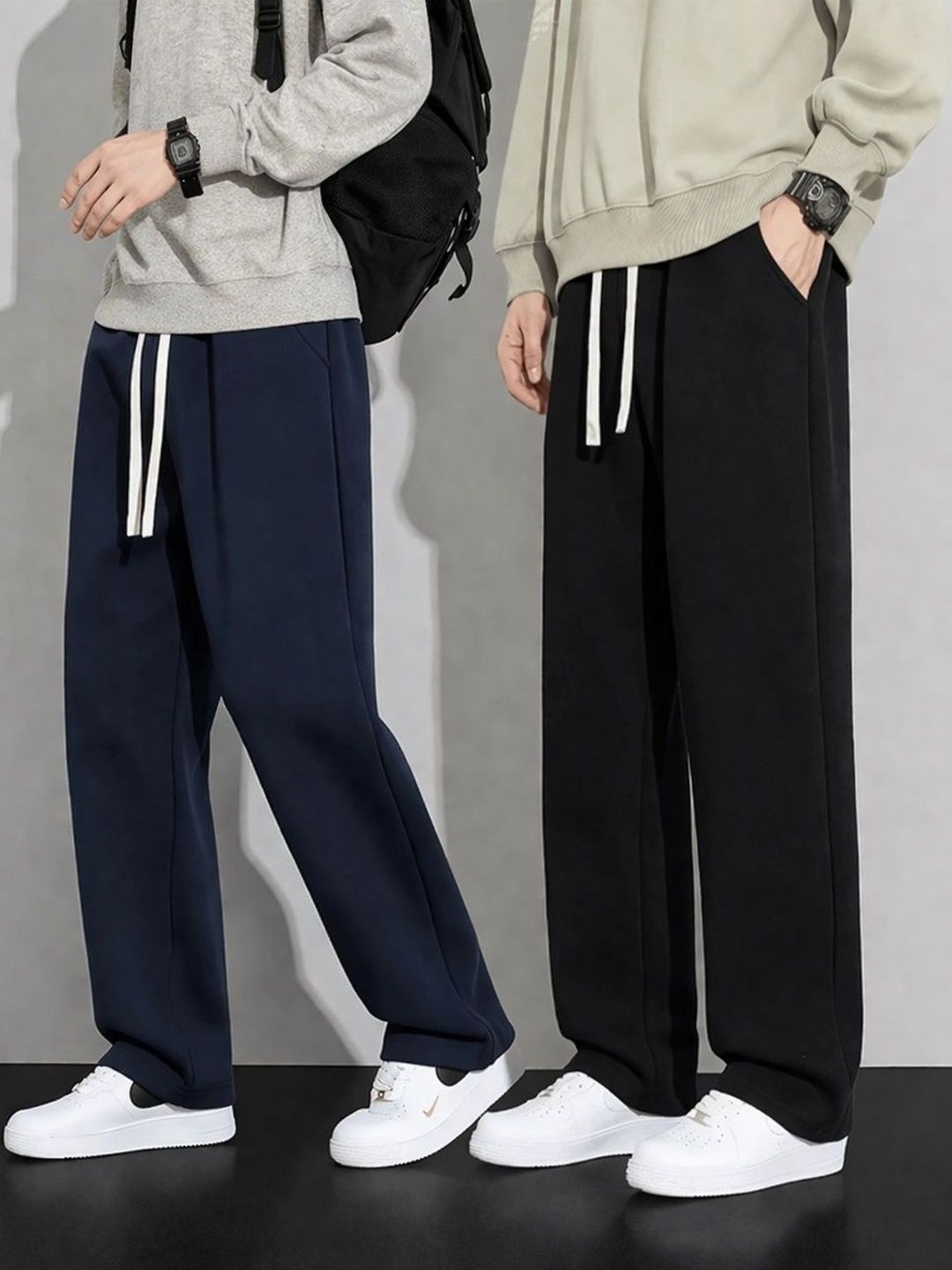 Riksaw Men Pack of 2 Relaxed Fit Joggers-picture-10