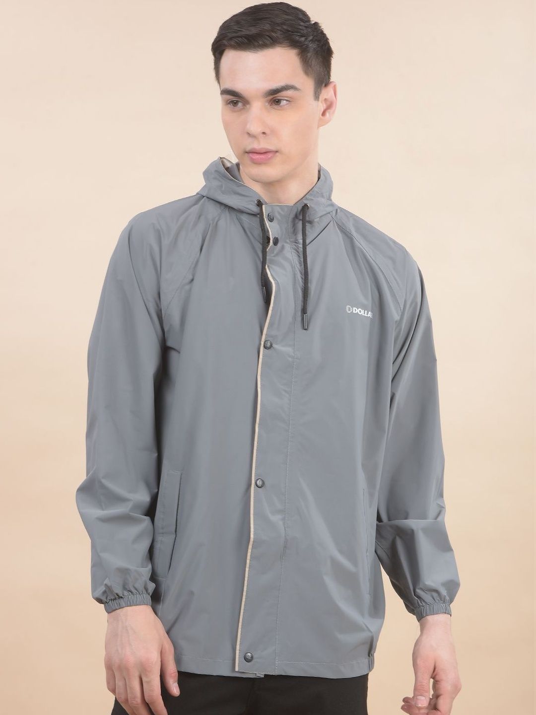Dollar Men Hooded Rain Jacket-image-4