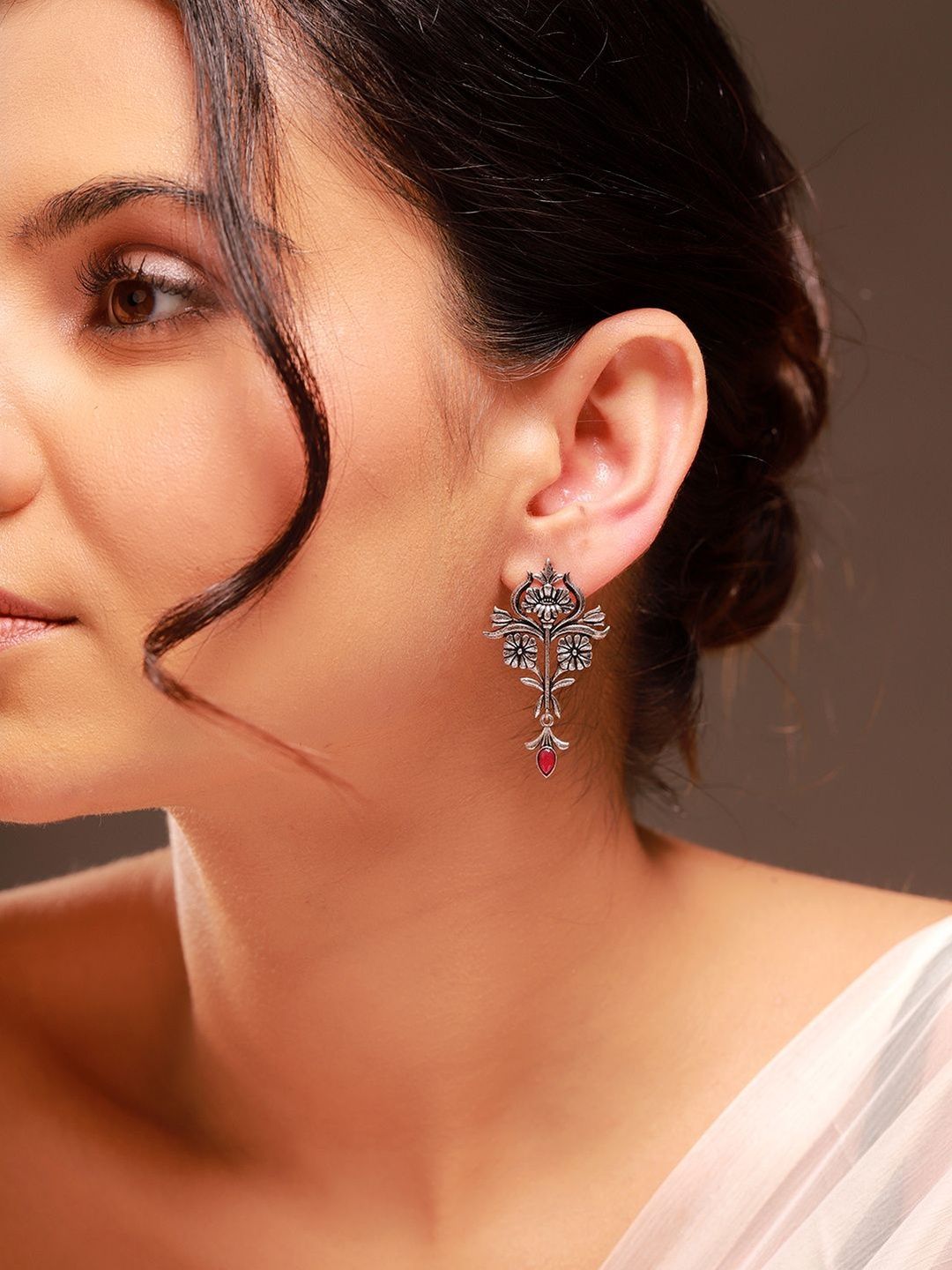 Voylla Floral Drop Earrings-picture-6