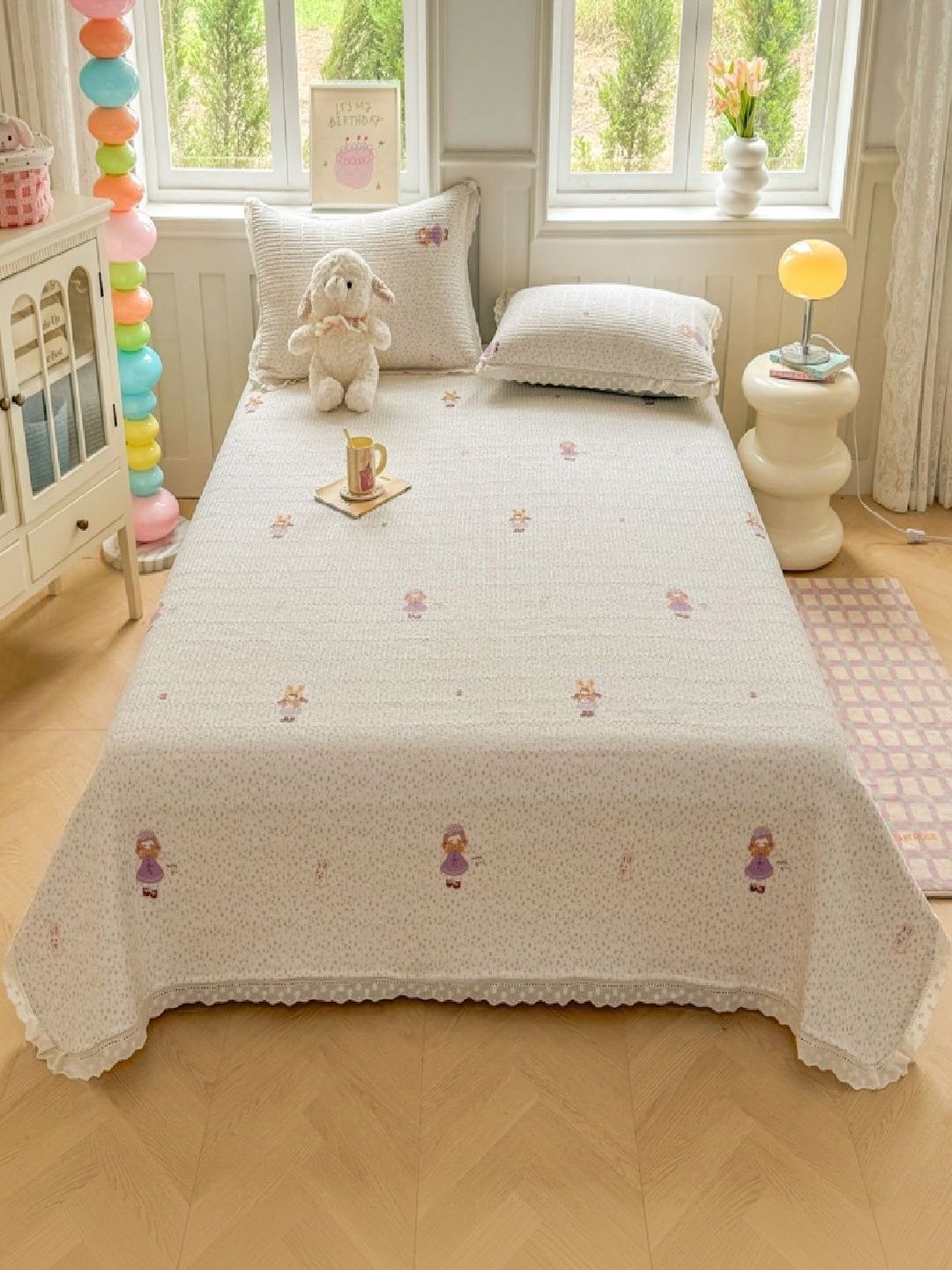 JC HOME 162TC Printed Double King Bedcover With 2 Pillow Cover-picture-46
