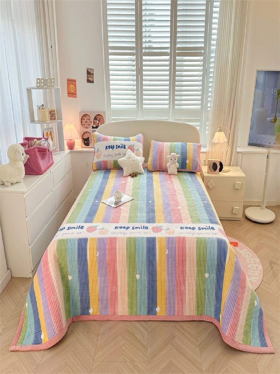 JC HOME 162TC Printed Double King Bedcover With 2 Pillow Cover-picture-30